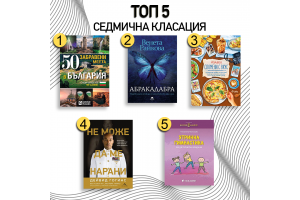 Седмична класация на най-продаваните книги в Bookspace.bg