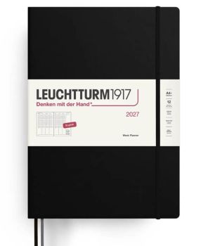 Тефтер A4+ Leuchtturm1917 Week Planner Master 2027, Black