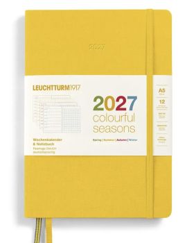 Тефтер А5 Leuchtturm1917 Weekly Planner & Notebook Dotted 2027, Colourful Seasons - Summer