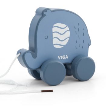 Дървена играчка за дърпане VIGA - Слонче PolarB