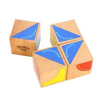 Дървени сензорни блокове Творческа симетрия от Tooky Toy