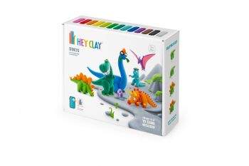 HEY CLAY 15016 - Глина за моделиране - Динозаври - 15 кутии