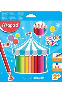 Цветни моливи Maped Color&#039;Peps Early Age, 18 цвята