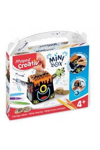 Креативен детски комплект Създай и оцвети велурена касичка - Maped Creativ MINI BOX - 907013