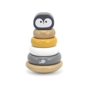 Дървена играчка за нанизване VIGA - Пингвинче (Ханойска кула)