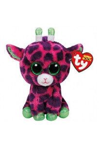 Плюшена играчка TY - GILBERT - розов жираф - 15 см