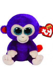 Плюшена играчка TY - GRAPES - лилава маймуна - 15 см