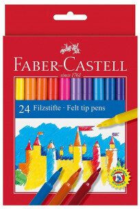 Флумастери Faber-Castell - 24 цвята