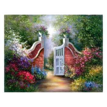 Рисуване с акрилни бои върху платно Royal Masterpiece - 23х30 - Градина