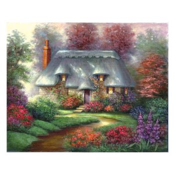 Рисуване с акрилни бои върху платно Royal Masterpiece - 23х30 - Къща