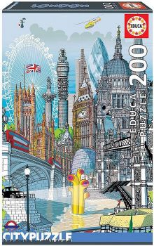 Пъзел Educa 200 части London - Citypuzzles
