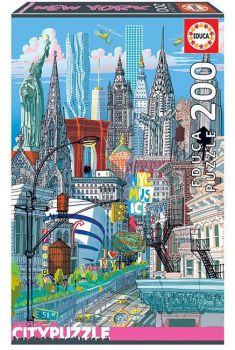 Пъзел Educa 200 части New York - Citypuzzles