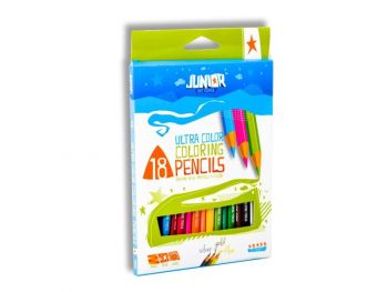 Цветни моливи Junior Ultra color - 18 цвята
