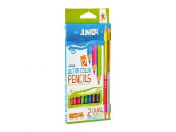 Цветни моливи Junior Ultra color - 10 цвята + 2 двувърхи