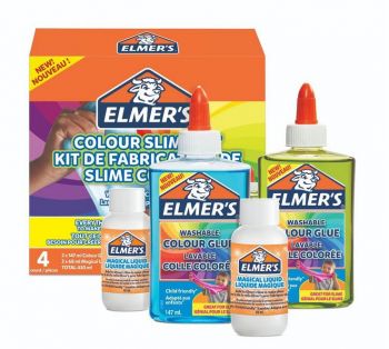 Комплект за слайм Elmer's прозрачни цветове