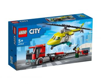 LEGO City Great Vehicles 60343 - Превоз на спасителен хеликоптер