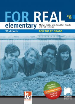 For Real A2. Учебна тетрадка по английски език за 8. клас, интензивно и разширено изучаване (Просвета)