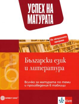 Успех на матурата по български език и литература. Всичко за матурата по теми и произведения в таблици