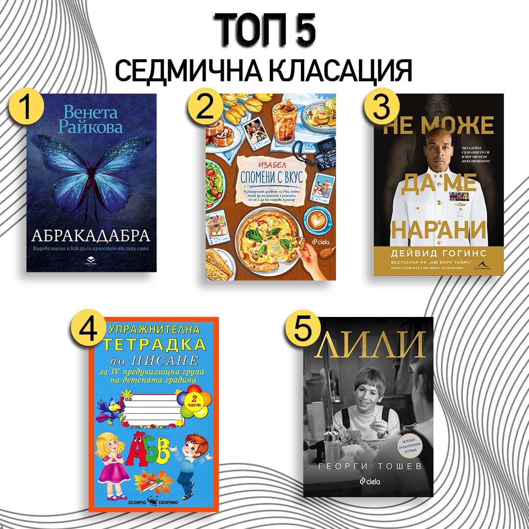 Открийте най-продаваните книги на седмицата: Вашият източник на вдъхновение!